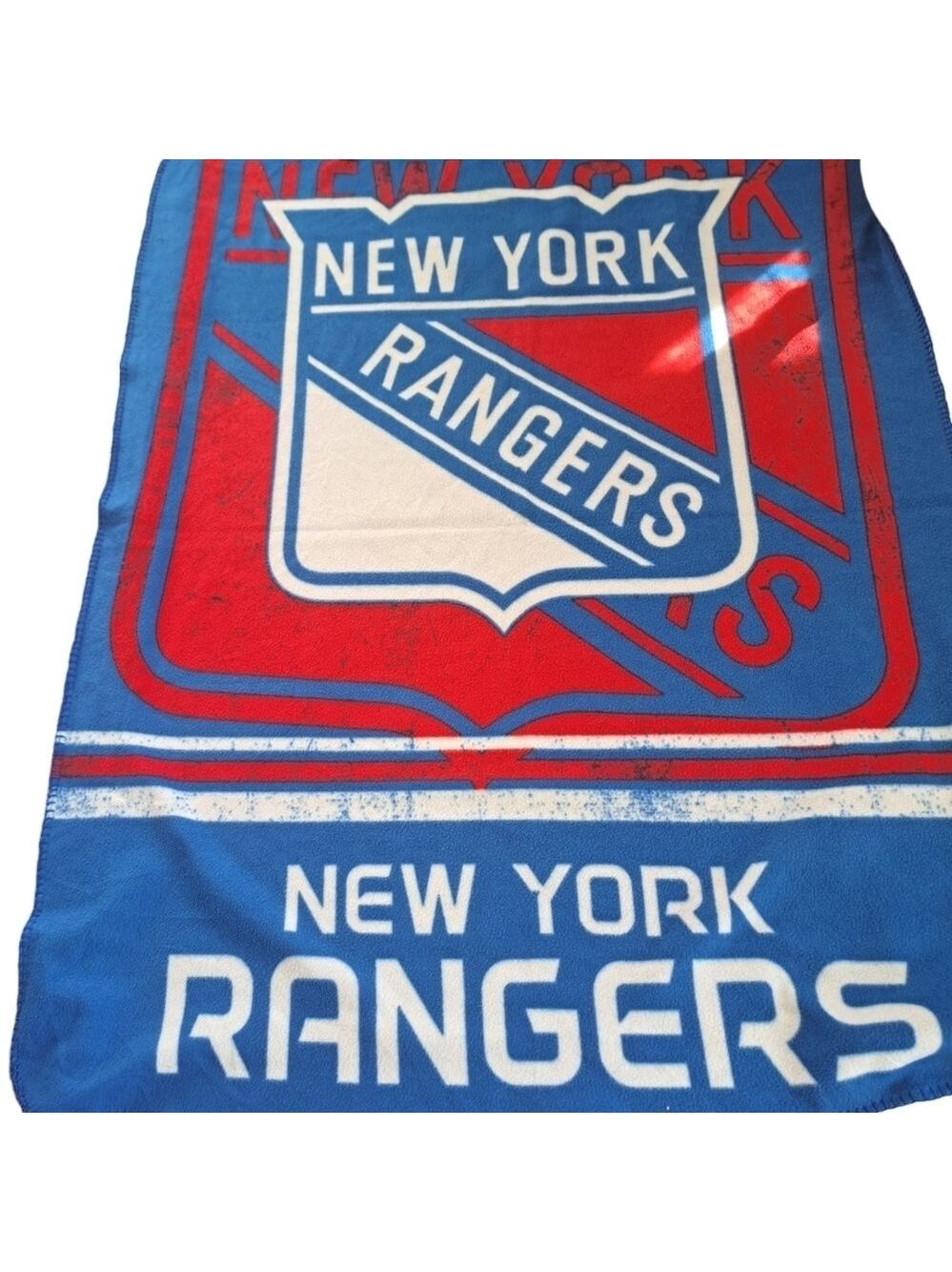 New York Rangers Blanket Fleece Throw NHL Fade Away Design Series Soft hockey